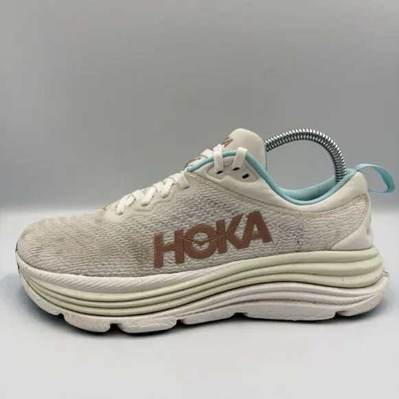 Hoka One One Gaviota 5 Women's Size 8B White Running Shoes Sneakers 1134235 FTRS - Picture 3 of 8